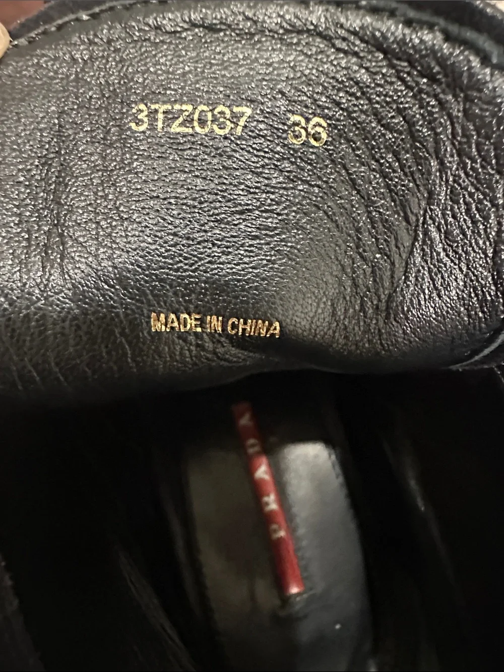 Y2K Prada sport women’s 6 Black Suede wedge lace up Booties.